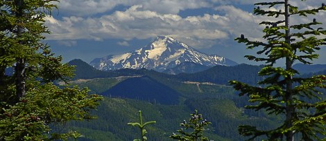 Mt. Jefferson as seen from the summit of South Fork Mountain