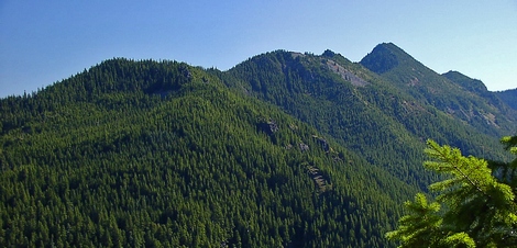 Battle Ax Mountain as seen from the Whetstone Mountain Trail