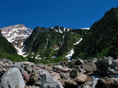 Crossing the Sandy River below Mt. Hood