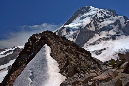 Mt. Hood looms above Barrett Spur